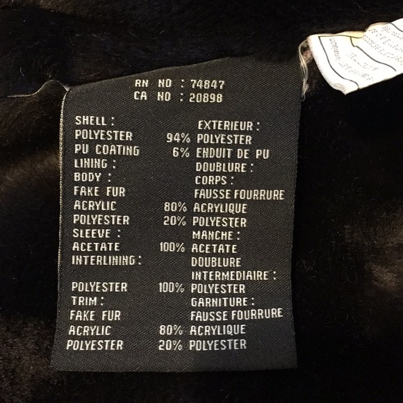 Marc New York graphite fur lined hooded jacket medium - Picture 4 of 5